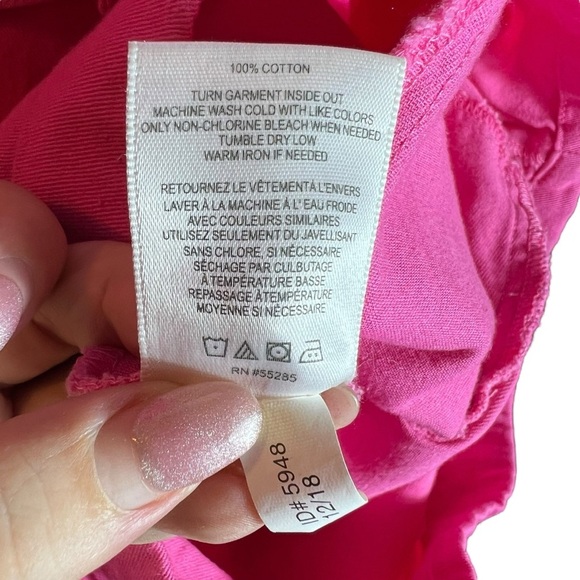 EXPRESS X Rocky Barnes Pink Long-Sleeve Button Romper, Size Medium - Picture 7 of 7